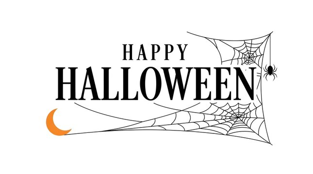 This captivating halloween typography design showcases a spooky yet festive aesthetic blending classic halloween imagery with elegant lettering perfect for invitations social media graphics or