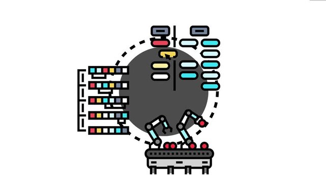 Bubble sort algorithm processing data elements and arranging information, visualizing programming logic, computer science concepts, and automated sorting in an abstract way