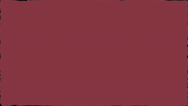Abstract maroon background with a glowing white hand drawn rectangle outline animation.