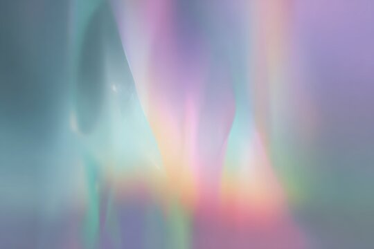 Iridescent aurora mesh gradient background with aqua and orchid tones for ethereal wallpaper and poster design