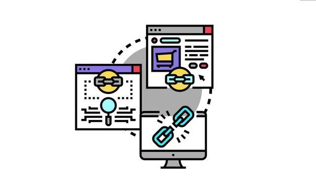 Broken link concept showing a disconnected chain icon on a computer monitor, website navigation problems and digital content accessibility issues for online users