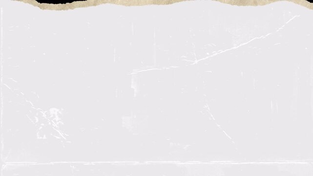 Minimalist transition effect featuring white paper texture over a black background.