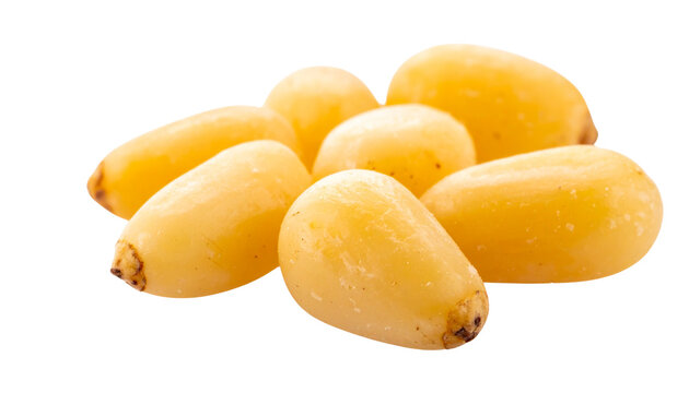 pine nuts, isolated on transparent background
