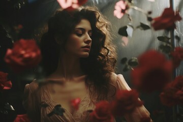 Fototapeta premium Rose photography portrait flower.