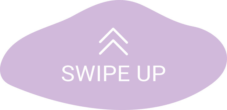 Swipe icon with arrows for app navigation. UI buttons for left, right, up, down scrolling. Modern interface symbols for mobile games and stories.