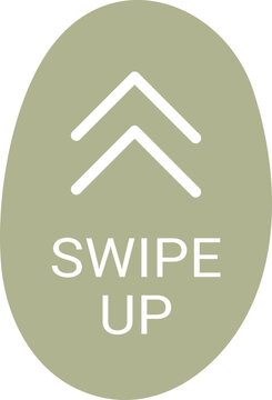 Swipe icon with arrows for app navigation. UI buttons for left, right, up, down scrolling. Modern interface symbols for mobile games and stories.