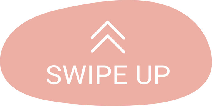 Swipe icon with arrows for app navigation. UI buttons for left, right, up, down scrolling. Modern interface symbols for mobile games and stories.