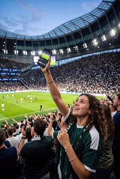 Mobile Fan Experience at Soccer Stadium
