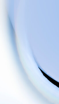 Abstract smooth blue and white curved surface with soft gradient