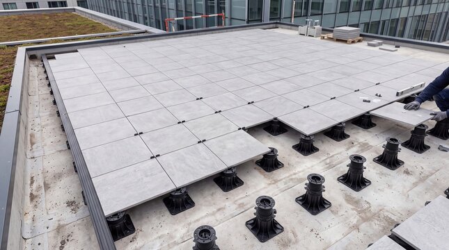 Raised Outdoor Porcelain Paver Installation System