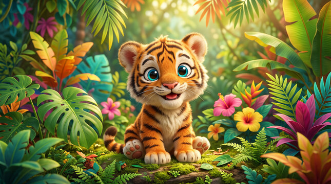 tiger on the tree