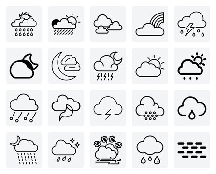 Atmospheric Conditions And Precipitation Types &ndash; Visuals For Snow, Sleet, Hail, And Rain For Scientific And Educational Use.