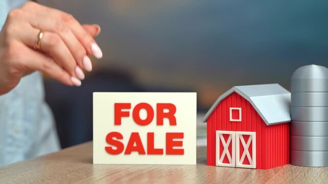 The farm is up for sale. Agribusiness sale and investment opportunity. Agricultural assets attract buyers seeking expansion while market conditions influence pricing and long term profitability