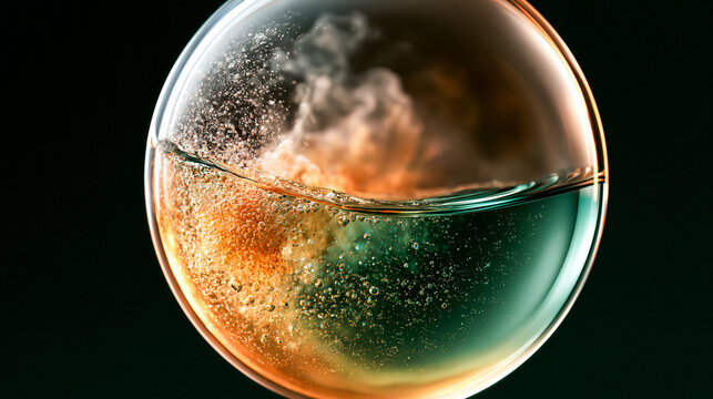 Two Laboratory Liquids Meeting and Reacting