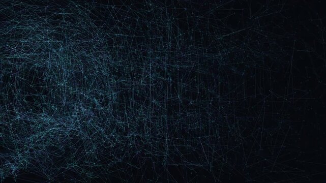 Network topology nodes morph and pulse in a seamless loop