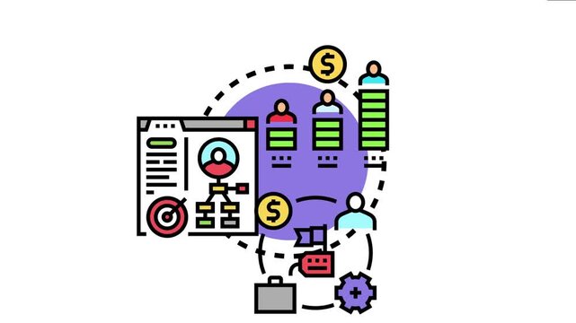 Brand mention analytics concept showing customer engagement tracking, audience segmentation, financial growth, and strategic development through digital data
