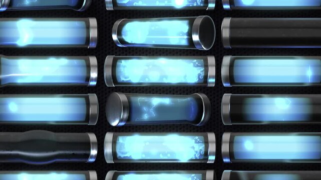 A glowing vortex of liquid neon tubes, pulsating and spiralling in a chaotic, rhythmic dance with energy and movement, suitable for high tempo music events or energetic visualizers.
