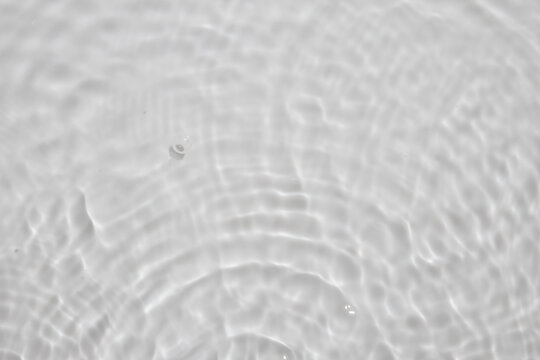 Abstract white transparent water shadow surface texture natural ripple background