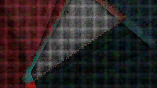 Abstract pixel art staircase design
