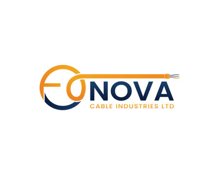 Nova Cable Industries logo design vector illustration