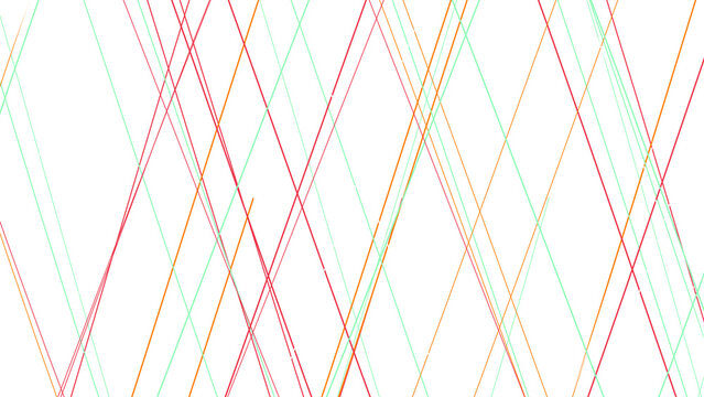 Minimalist digital art with thin vibrant neon lines intersecting on a bold deep black surface