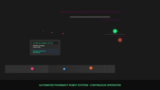 Automated Pharmacy Robot System Interface in Continuous Operation Mode
