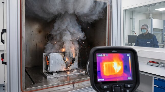 burning battaries and overheated lithium batteries