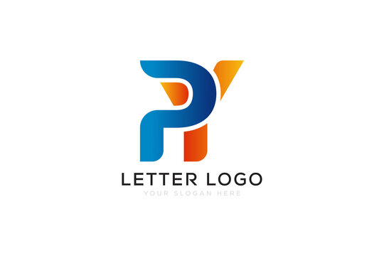 PY Letter PY Logo Icon Design Vector