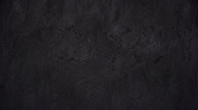 Dark Black Textured Concrete Wall Background