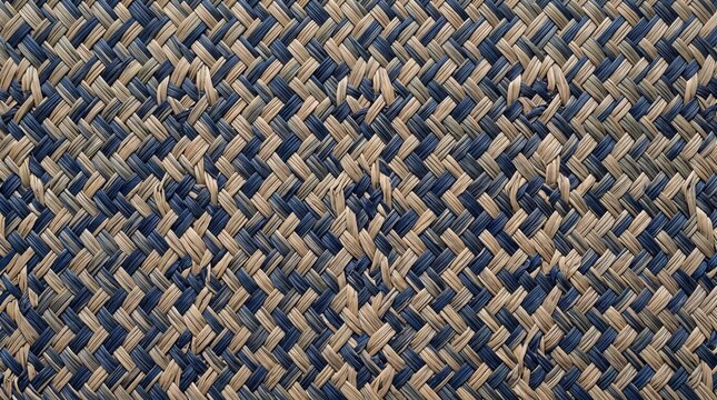 Woven Natural Fiber Pattern Texture Background