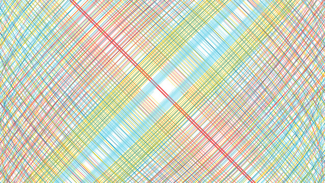 Abstract geometric pattern with intersecting lines in vibrant colors creating a complex modern artistic design
