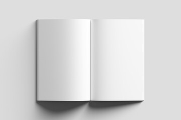 Fototapeta premium Tabloid 11x17 Inch White Blank 3D Rendering Magazine Mockup