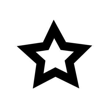 silver star on black