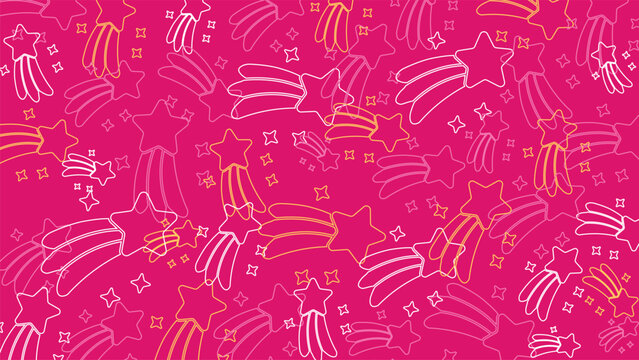 Minimal pattern background with shooting star for modern design.