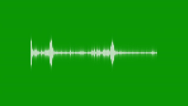 Neon purple audio spectrum visualizer, glowing violet waveform frequency bars, futuristic music equalizer pulse, abstract sonic wave loop green screen chroma key 4K 30fps Apple ProRes