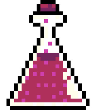 pixel art of potion bottle elixir