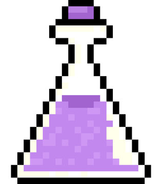 pixel art of potion bottle elixir