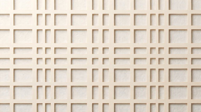 Paper Texture Geometric Grid Background With Recessed Rectangles, Minimal Abstract Surface Design