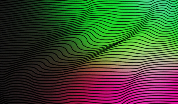 Abstract texture background with undulating, wavy black lines creating a moir&eacute; effect