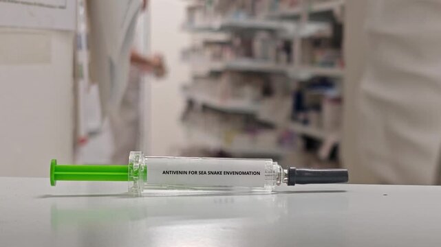 ANTIVENIN FOR SEA SNAKE ENVENOMATION injectable antivenom administered under medical supervision