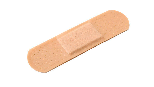 Adhesive bandage strip plaster isolated on a white background close up with first aid protection strip healthcare protection treatment emergency isolated close up medicine pharmacology