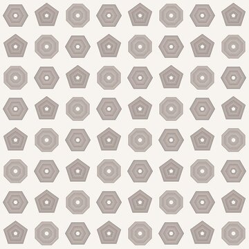 Seamless Taupe Line Geometric Pattern on Off White Background