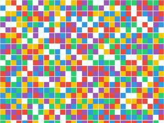 Naklejka premium Bright Quartered Blocks Bold Colorful Design