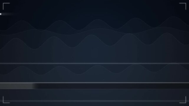 Abstract looping sine wave pattern displayed on a dark digital interface frame