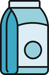 Fototapeta premium Product packaging bag icon, representing fertilizer or flour for agricultural use