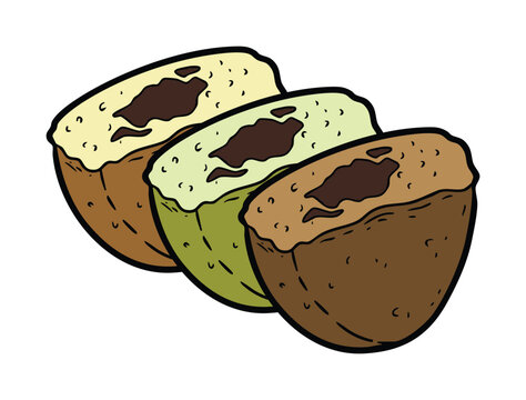 Traditional Indonesian Kue Pukis Snack Illustration