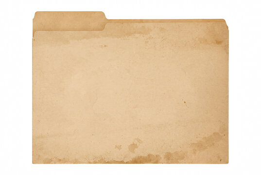 Vintage Weathered and Stained Manila File Folder