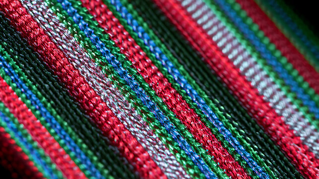 Close up of LCD subpixels displaying red green and blue colors