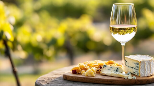 Wine Tasting Setup Orchard Shade Cheese Board Wine Outdoor, digital innovation, artificial intelligence and connected business technology