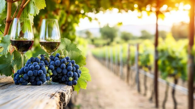 Wine Tasting Under Vineyard Canopy Logos Wine Outdoors Bou, digital innovation, artificial intelligence and connected business technology